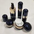 Conjuntos de envases cosméticos de forma redonda Botella de bomba de acrílico redonda y tarro de crema de acrílico